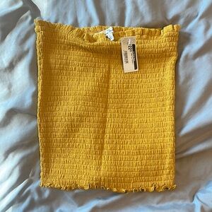 Yellow tube top